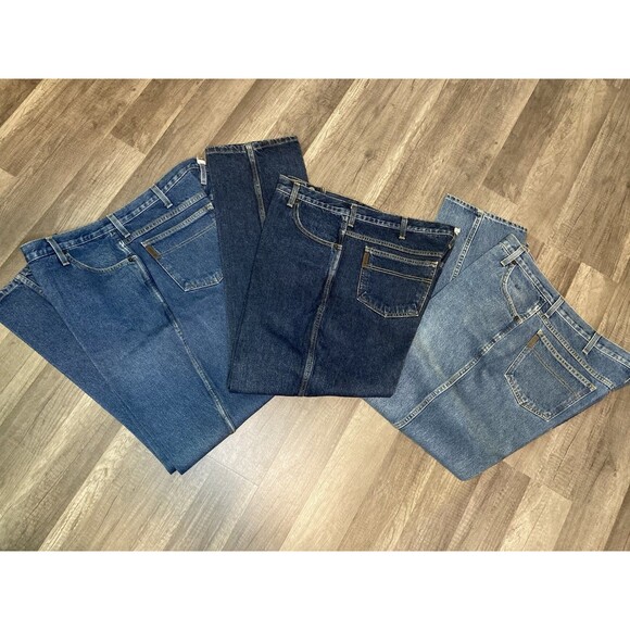 Lot Of 3 Cinch Green Label Cowboy Jeans Men’s 38x32 Starched Style 905034 905035 - Picture 12 of 16